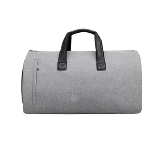 Men's Business Garment Bags Large Multifunctional Foldable Suit Bag With Shoes Gym Shoulder Bags(Grey)