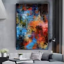 Tableau abstrait moderne pour sublimer la décoration du salon contemporain
