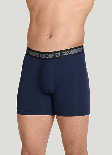 Jockey Sport Men's Underwear Cotton Performance 6" Boxer Brief3