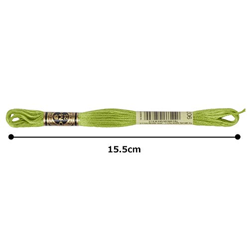 Image of DMC 6-Strand Embroidery Cotton Floss, Light Parrot Green