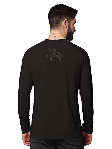 Image of BULLMER Mens Regular Fit Front & Back Printed Fullsleeve Tshirt