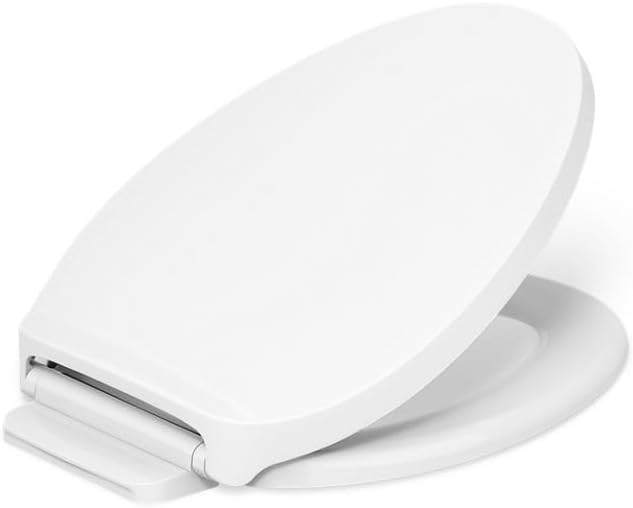 KOHLER K-28004-0 Drift ReadyLatch Quiet Close Elongated Toilet Seat ...