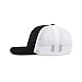 Pacific Headwear Snapback Trucker: Stylish Unisex Cap for All-Day Comfort, Black/White/Black OS