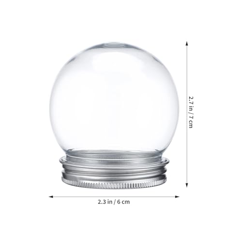 HOMSFOU 10-Teiliges Mini-Schneekugel-Set Leere Schneekugeln Schneekugeln Für Erwachsene Einzigartige Leere DIY- Mini- Für DIY- Aus Kunststoff