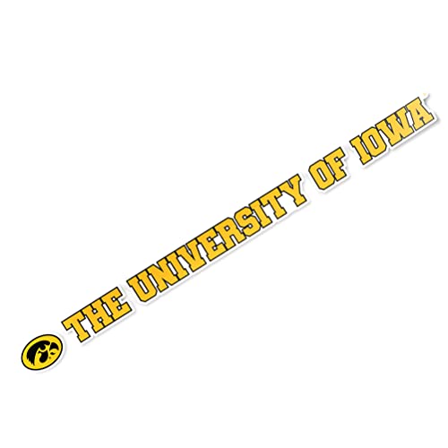 Sticker vinyle de 38cm Université Iowa NCAA durable - 2