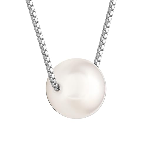 GIVA 925 Silver Anushka Sharma Silver White Pearl Moon Necklace | Necklace to Gifts for Girls and Women | With 925 Stamp & Certificate of... - Image 5