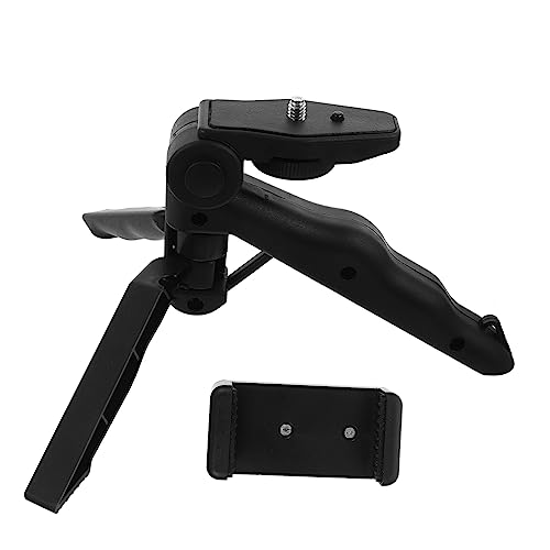 OSALADI Supporto Telefono Treppiede Portatile Piccolo, Treppiede Per Telefono Clip, Stabilizzatore Per Registrazione Video Da Tavolo, Per Viaggi, Ufficio e Streaming Live