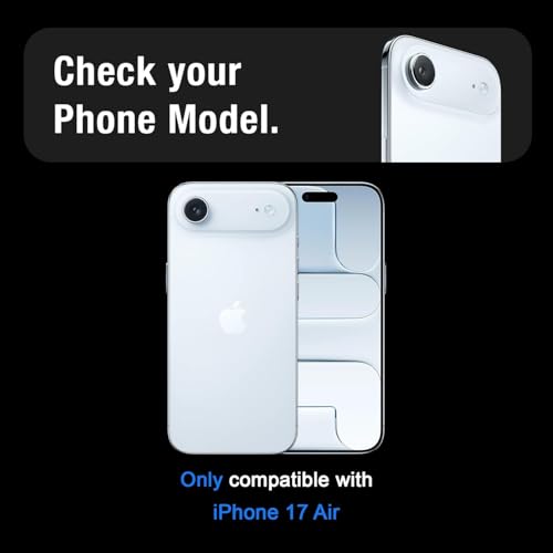Image of Supershieldz Youtuber's Choice Series Tempered Glass Screen Protector Guard for iPhone 17 Air - 2 Pack