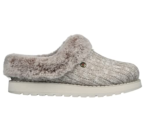 Skechers Women's Keepsakes – Ice Angel Slipper, Light Brown, 10
