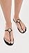 Tory Burch Women's Mini Miller Jelly Sandals, Perfect Black/Gold, 9 Medium US