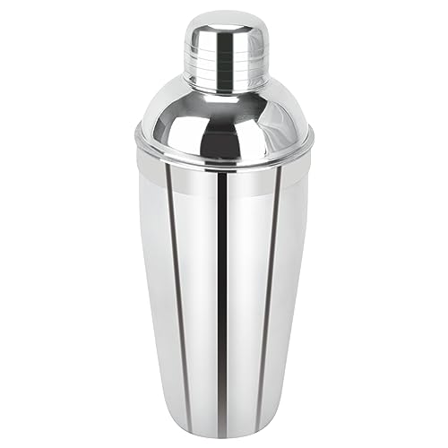 Stainless Steel Cocktail Shaker (500ml) for Party Martini Drink Shaker with Built-In Strainer for Bartending and Home Steel Margarita Cobbler Shaker Mixer Essential Accessories