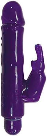 Wireless Waterproof Bunny Rabbit Vibrator 7 1/2 Inch - Purple - Rated #1 Vibrating Dildo Guaranteed - Provides Endless Hours of Pleasure - Stimulates G-spot At Clitoris At the Same Time - Multiple Speeds - By Healthy Vibes