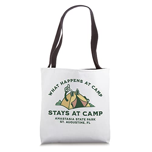 What Happens At Camp, Anastasia State Park, St Augustine, FL Tote Bag