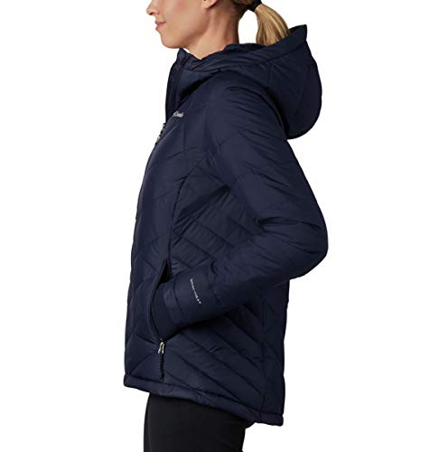 Image of Columbia Women's Omni-Heat Reflective Heavenly Hooded Hiking & Trekking Down Standard Length Jacket