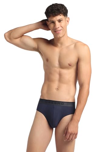 Image of Cresmo Men's|Anti-Microbial Luxury Micro Modal Underwear Breathable Ultra Soft Comfort Lightweight Brief|Pack of 2 |