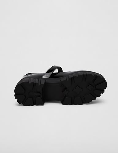 Image of Mochi Women Synthetic Platform Block Heel Mary Jane Shoes