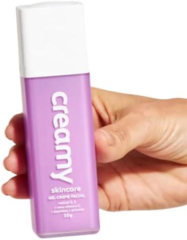 Creamy Gel-Creme Facial Retinol 0,3 + Vitamina C + Peptídeos – 30...