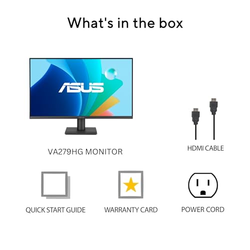 ASUS VA279HG 27 Inch 1080P 120Hz Eye Care Gaming Monitor, HDMI, VGA - image 9