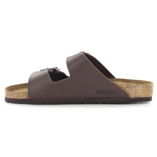 Birkenstock Arizona Unisex Dark Brown Birko-Flor Sandal 42 / Unisex US Size 11-11.52