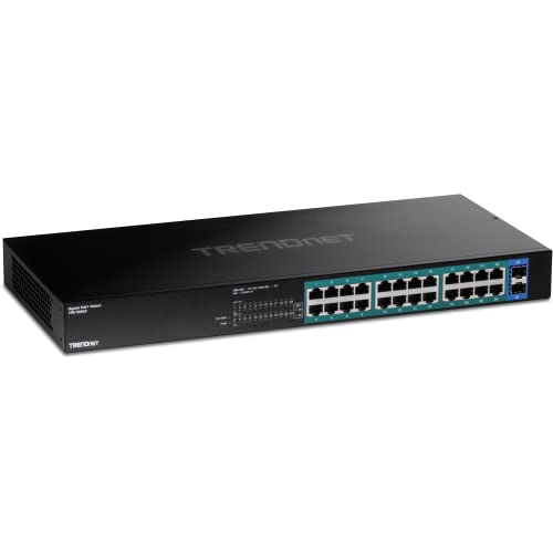 Image of TRENDnet 16-Port 246W 32Gbps Gigabit PoE+ and 26-Port 380W 52Gbps Gigabit PoE+ Ethernet Network Switches