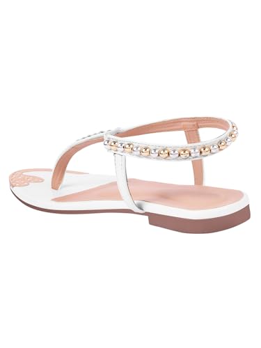Image of SilverArrow womens Luxbox Flat Sandal, Fashion Sandals with Strap, Suitable for Fusion Outfit