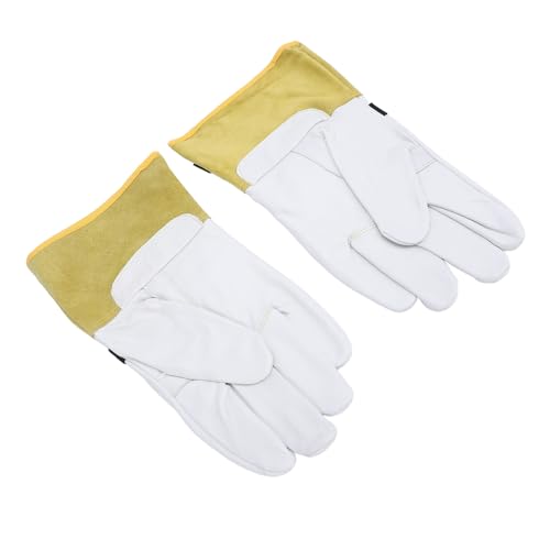 Funda de cuero para trabajo de electricistas aislada e impermeable (1 par) 5