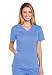Cherokee Women's V-Neck Princess Seam Top, Ceil Blue, Small