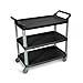 FSE 373-SC13-B Large Serving Cart - Three Shelves