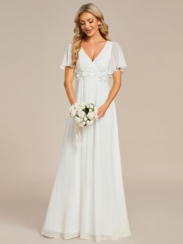 Image of Ever-Pretty Womens V Neck Applique Mother of the Bride Dresses Formal Dress