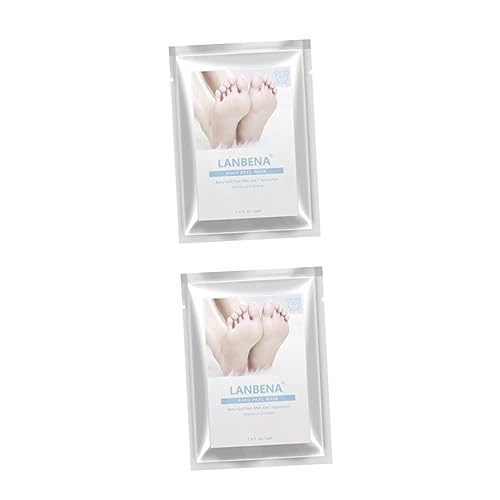 minkissy 2 Pçs Remover A Morta De Pé Pé Peeling Calos Máscara De Cuidados Com Os Pés De Casca De Pé
