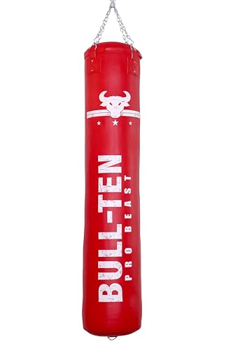 Image of Pro Beast Filled Boxing Bag | Heavy Duty Punching Bag for Boxing, Kickboxing, MMA, Muay Thai, Martial Arts Fitness | Home Gym Training (5Ft 50Kg) (Red)