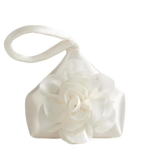 Image of BABEYOND Clutch Purses for Women - Evening Bags Flower Satin Handbag Classy Wristlet Purse for Party Daily Wedding