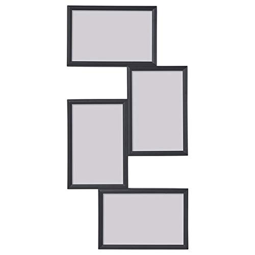 TMLYllevad Home Room Décor Accessory Collage Frame For 4 Photos, Black, 21X41 Cm
