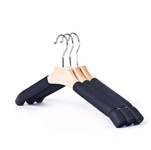 Cintres en bois antidérapants 43cm pour suspendre vestes et manteaux