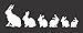 Barking Sand Designs Bunny Family - Die Cut Vinyl Window Decal/Sticker Car/Truck 8"x2.5"