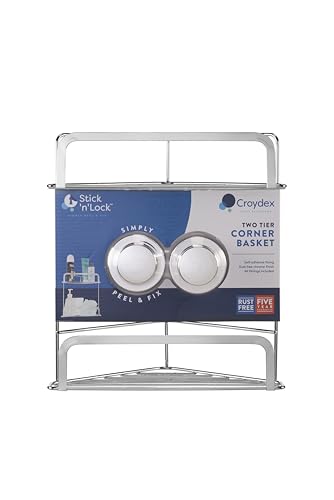 Panier de douche en acier doux argent taille unique Croydex