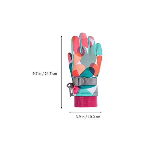 BESPORTBLE Luvas de Esqui Infantil Luvas de Neve CrianÃ§as Inverno Quente Luvas Ao Ar Livre Luvas pa