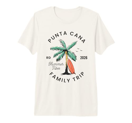 Punta Cana 2026 Dominican Republic Family Vacation Matching Premium Tri-Blend T-Shirt