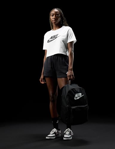 Nike W NSW tee Essntl CRP ICN Ftra Camiseta, Mujer, Blanco (White/Black), M