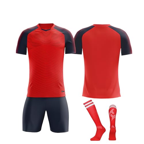 【Adatto a Tutta la Famiglia】Con taglie disponibili per bambini, adolescenti e adulti, questo completo è perfetto per squadre familiari, tornei scolastici o semplicemente per condividere la passione del calcio in famiglia. Un modo perfetto per avvicinare i giovani allo sport.