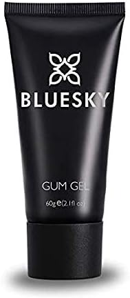 Bluesky Gum Gel Nail Extension Kit, Poly Gel Polish Starter Kit, Full Set for Beginners, Dual Forms, Cuticle Pusher, Nail File, Brush Applicator, Clear, 60g