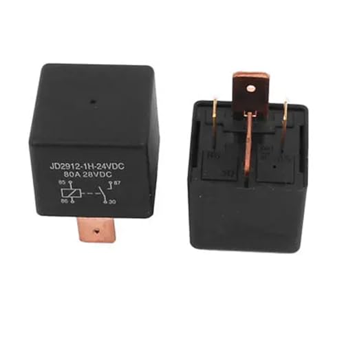 Instala tu alarma de coche con el relé de potencia 80A SPST de 4 Pin y bobina de DC 24V, 10 unidades