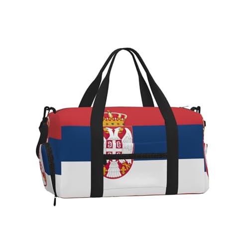 Bandolera de mano serbia con correa ajustable y diseño compacto urbano