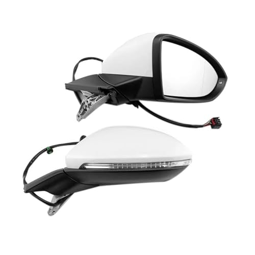 Espejos Completo 5GG 857 507 para G&olf 7 MK7 2014 2015 2016 Espejo Retrovisor Plegable Eléctrico para Coche Espejo De Montaje con Luz A Derecha Conjunto Espejo Retrovisor