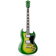 Ready to Rock: Get playing fast with this 39-inch solid body electric guitar, featuring a classic double-cutaway design for stylish looks and easy upper fret access. Smooth & Stable Play: The bolt-on maple neck with a comfortable laurel wood fretboar...