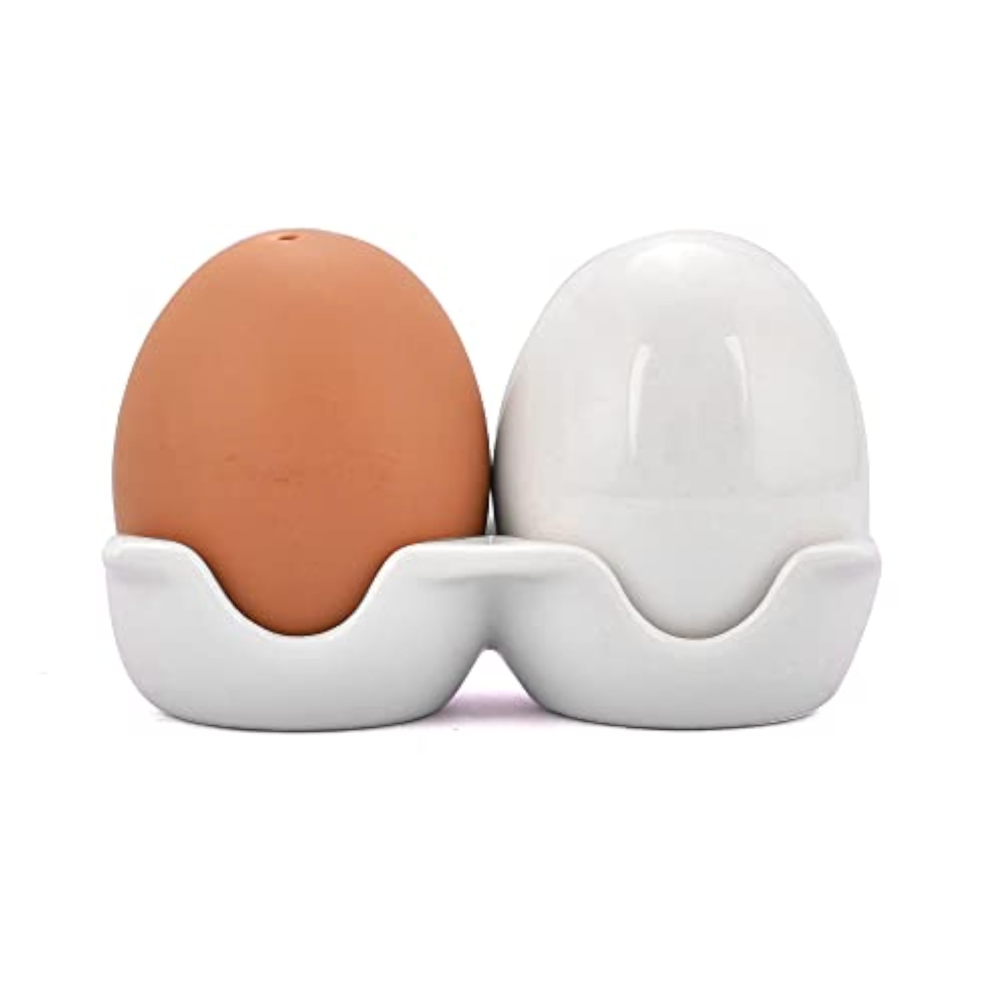 Ceramic Easter Egg Shaped Salt & Pepper Shaker Set