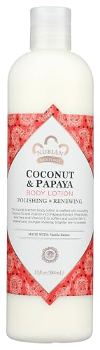 Lotion noix de coco et papaye Nubian Heritage contre la peau sèche