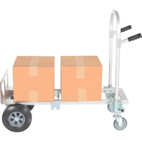 Carretilla convertible de aluminio con ruedas de goma dura miniatura 7