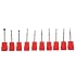 Nail Drill Bits Set, 10Pcs Carbide Nail Drill Nail Polish For Acrylic Gel Nails Cuticle Manicure Nail Burr For Nail Art Equipment Pedicure Wearable(Type A)