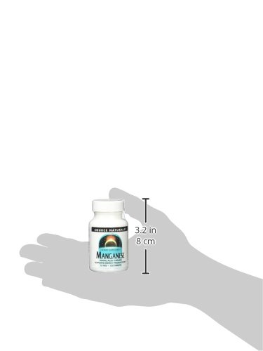 Source Naturals Manganese 10 Mg Amino Acid Chelate,100 Tablets (Pack Of 2) #TOP3